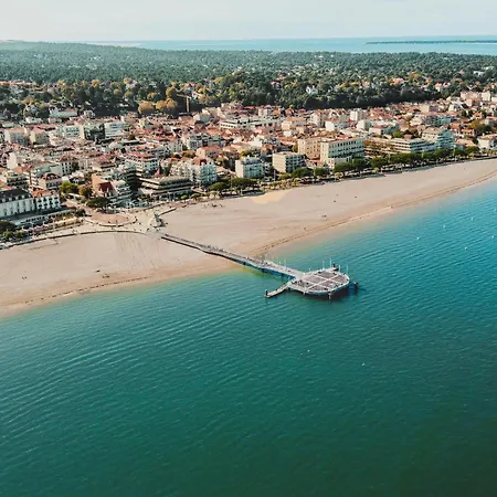 Duplex T4 Centre-ville Arcachon, 6 Pers, Terrasses Avec Apercu Bassin, 100m - Fr-1-474-261 아파트 *